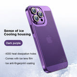 Ultra-thin Ice Sense Cooling Mesh Phone Case For iPhone Anti
